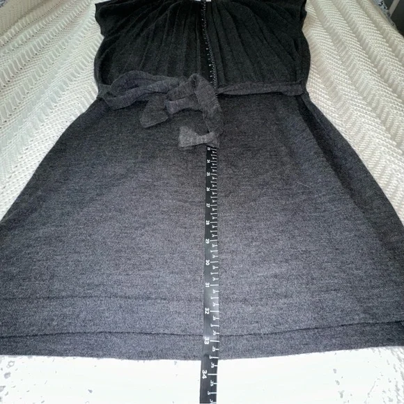 Loft Ann Taylor Sweater Dress with Short Sleeves and attached belt - Medium - Picture 9 of 10